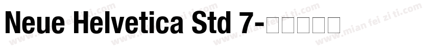 Neue Helvetica Std 7字体转换